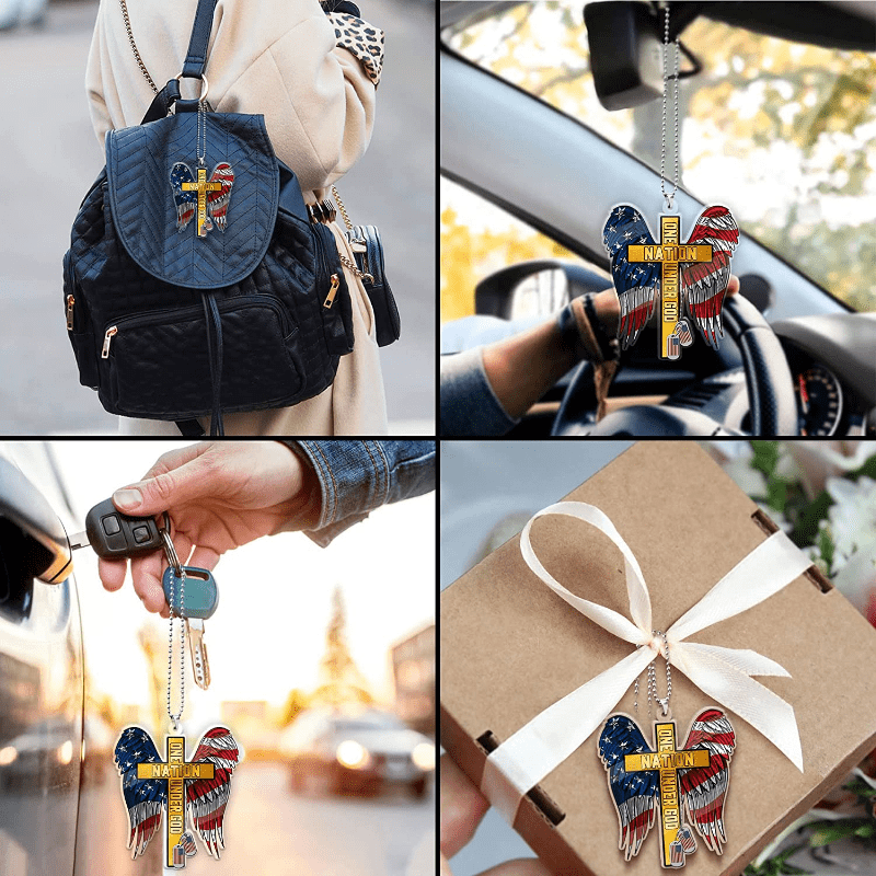 Double Wing Cross Pendant