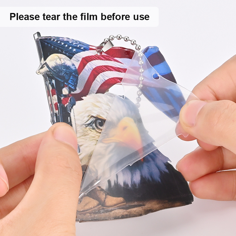 American Flag Eagle Pendant