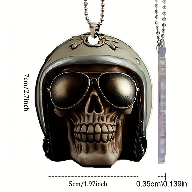 Skull Head Sunglasses Cool Pendant
