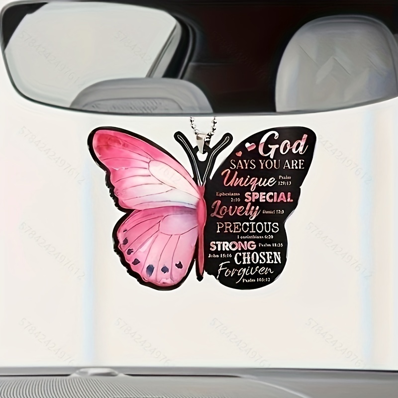 Pink Butterfly Pendant