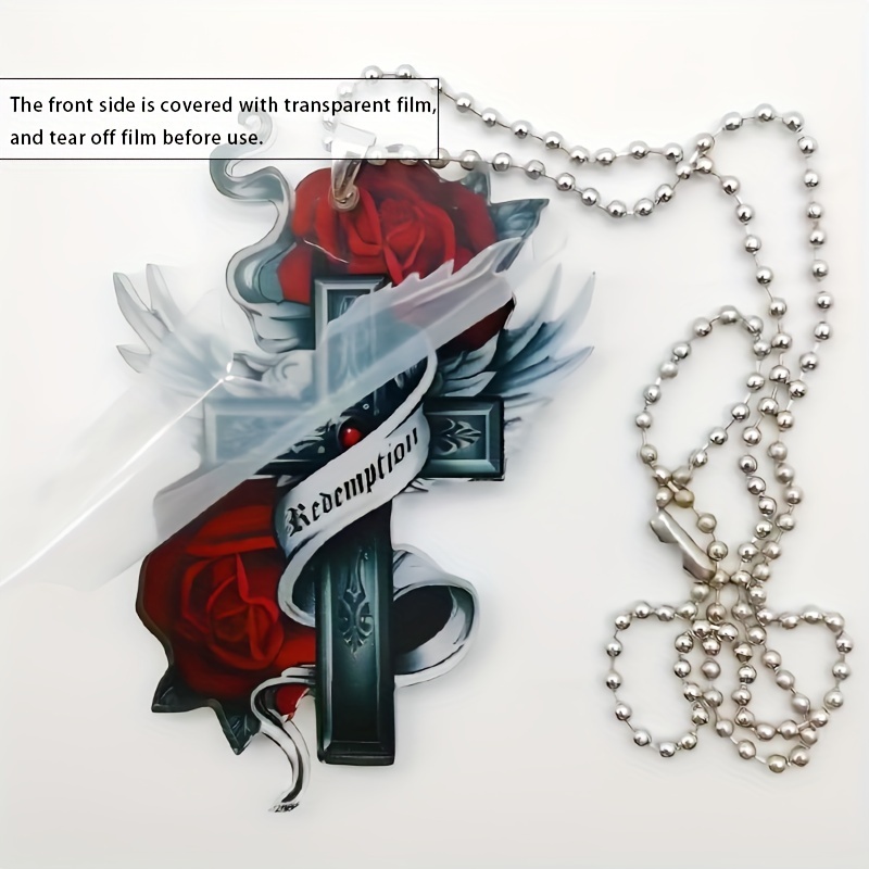 Flying Wing Rose Flower Pendant