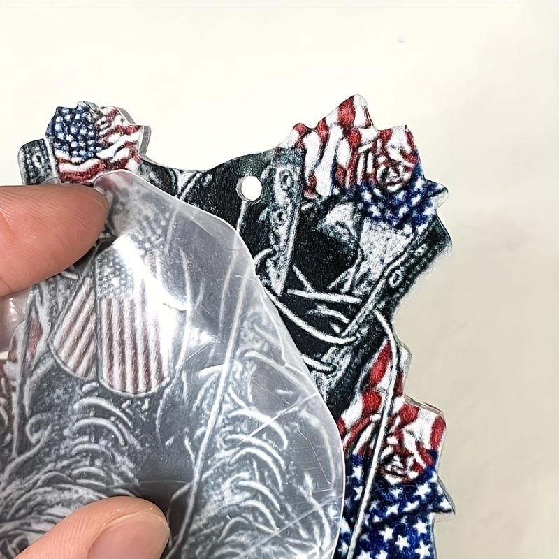 Patriotic Car Rearview Mirror Decoration - Memorial Day Freedom Boots Key Chain - Perfect for July 4th & Veterans Day!