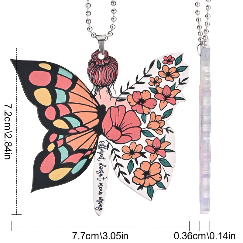 Beautiful Butterfly Fairy Pendant: Add a Magical Touch to Your Car, Home, and More!