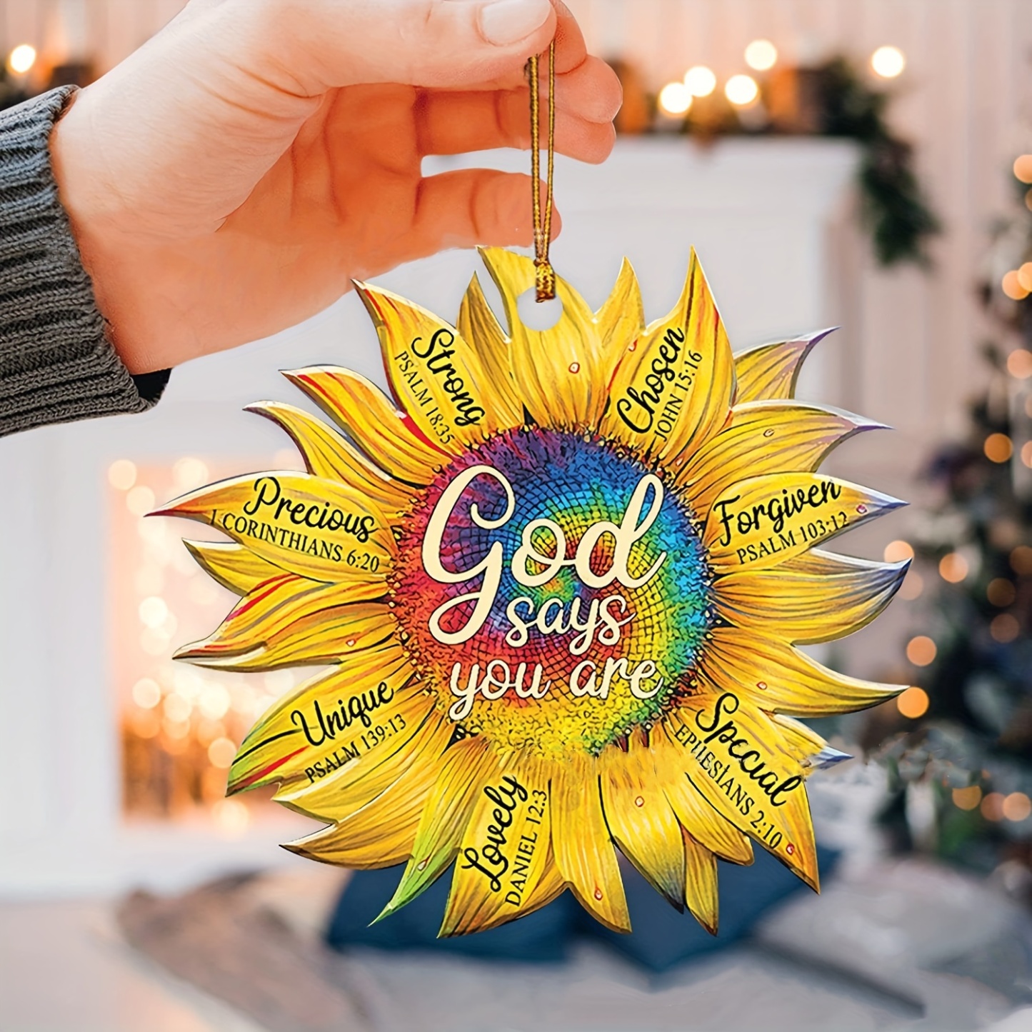 1pc Sunflower Car Rearview Mirror Pendant: A Perfect Gift for the Car Lover in Your Life!