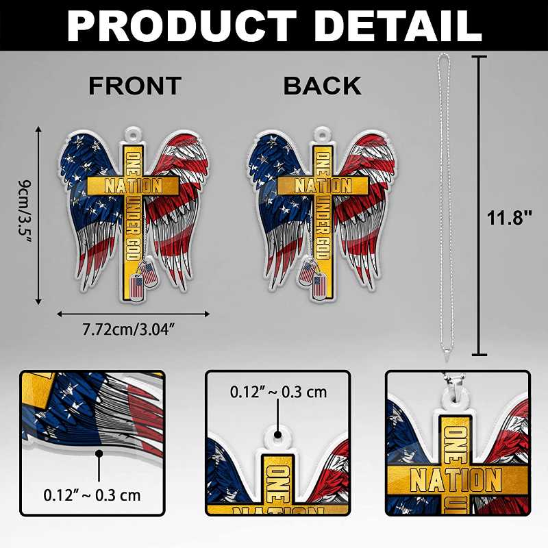 Double Wing Cross Pendant