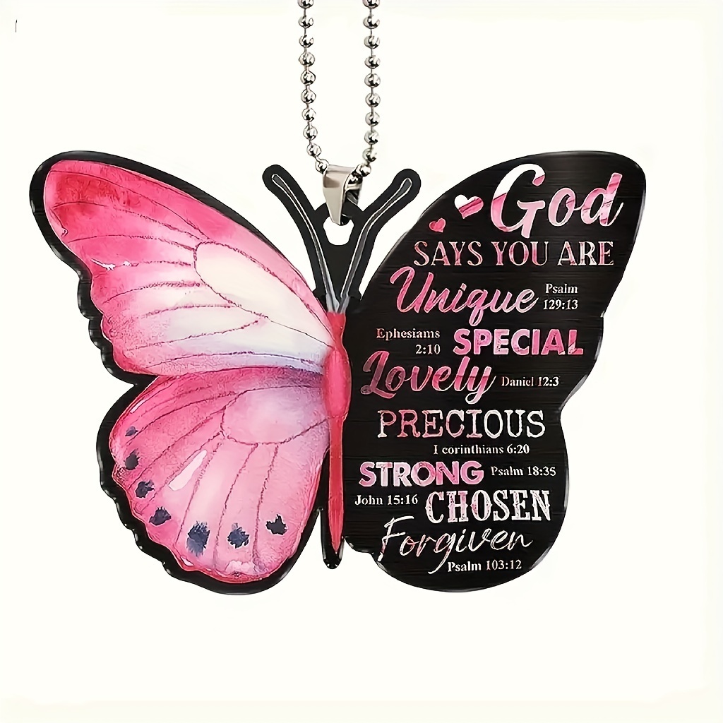 Pink Butterfly Pendant