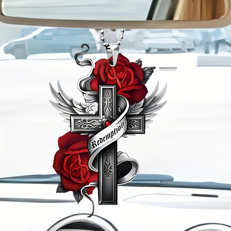 Flying Wing Rose Flower Pendant