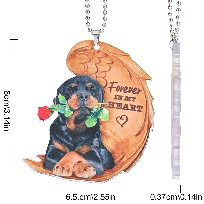 Dogs Hanging Ornament, Car Interior Rearview Mirror Pendant Accessories, Home Window And Door Hanging Accessories For Dog Enthusiast, Bag Pendant
