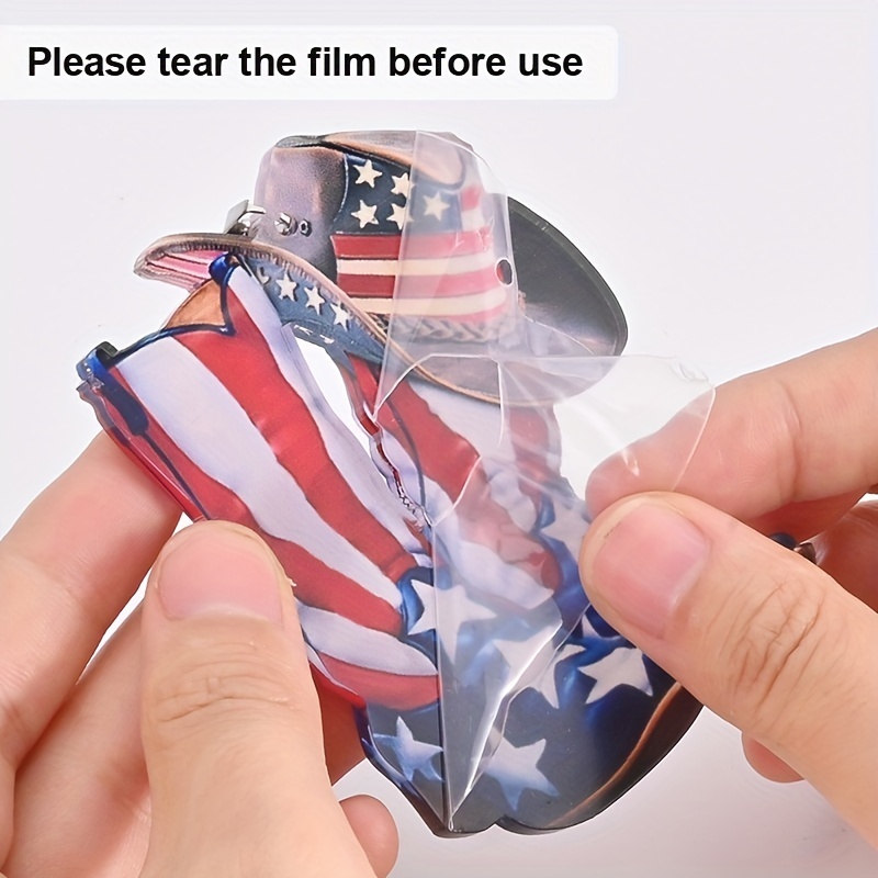 American Flag Hat Boots Pendant