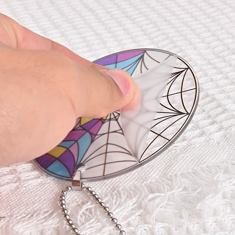 Sparkle and Shine with this Transparent Cobweb Acrylic Pendant - Perfect for Car, Window, and Wall Decoration!