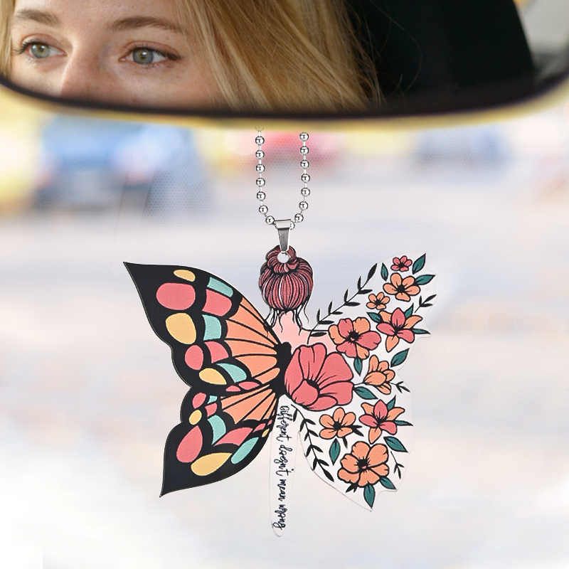 Beautiful Butterfly Fairy Pendant: Add a Magical Touch to Your Car, Home, and More!