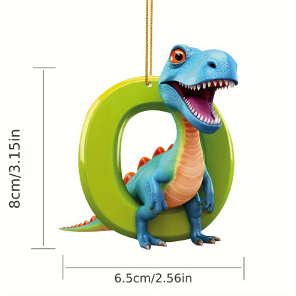 【🎄 Early Christmas Sale 50% OFF】🦕 Christmas Dinosaur Ornaments 26 Letter Cartoon Pendant