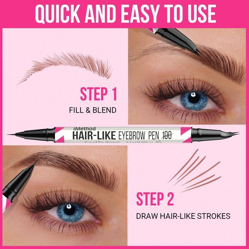 ❤️Last Day 49% OFF!❤️🔥2-in-1 Dual-Ended Curved Eyebrow Pen