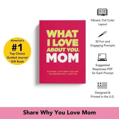 📖What I Love About You, Mom. Why I Love You Fill-in-the-Blank Gift Book.  –  The Perfect Gift for Mom! 💖