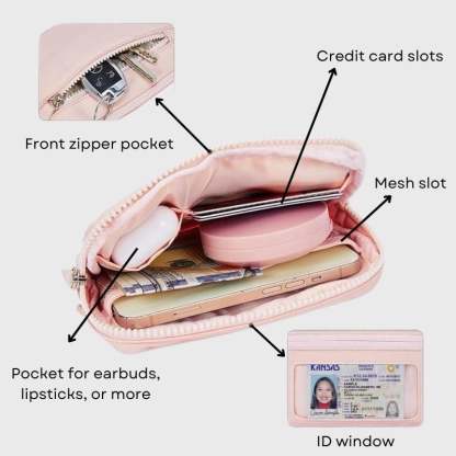 ❤️This Week's Special Price $12.99 | Puffer Wristlet Wallet Fits Phone💜