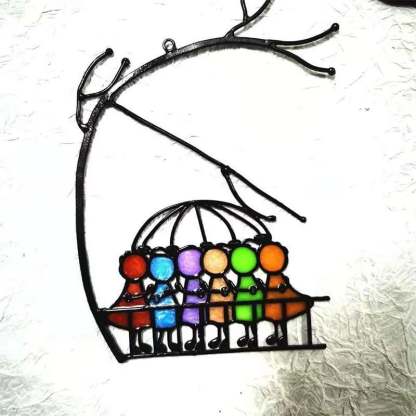 🌈✨ Suncatcher Stained Glass Art Window Hangings