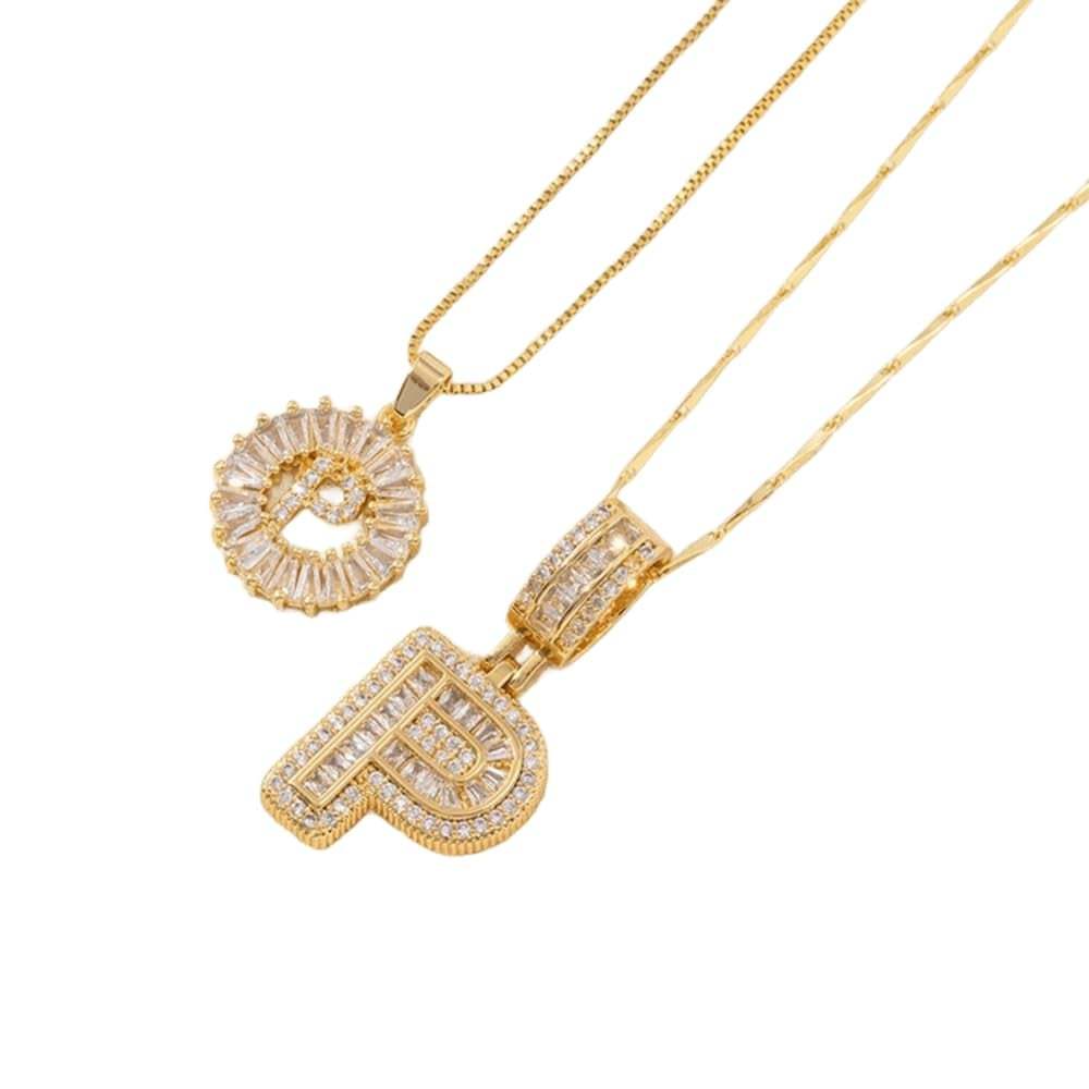💍Last Day Only $15.99 & 2 Pack💍 Initial Letter Pendant Necklaces-Best Gift for your friends💝