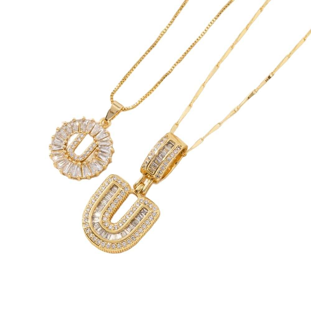 💍Last Day Only $15.99 & 2 Pack💍 Initial Letter Pendant Necklaces-Best Gift for your friends💝