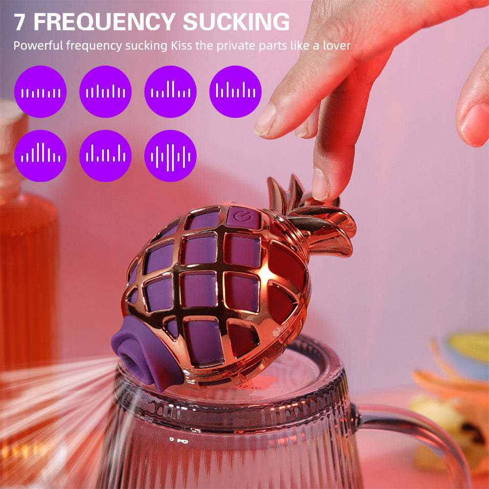Quusvik- Pineapple Sucking Egg Skipping Licking Clitoris Sexy Toy - Quusvik