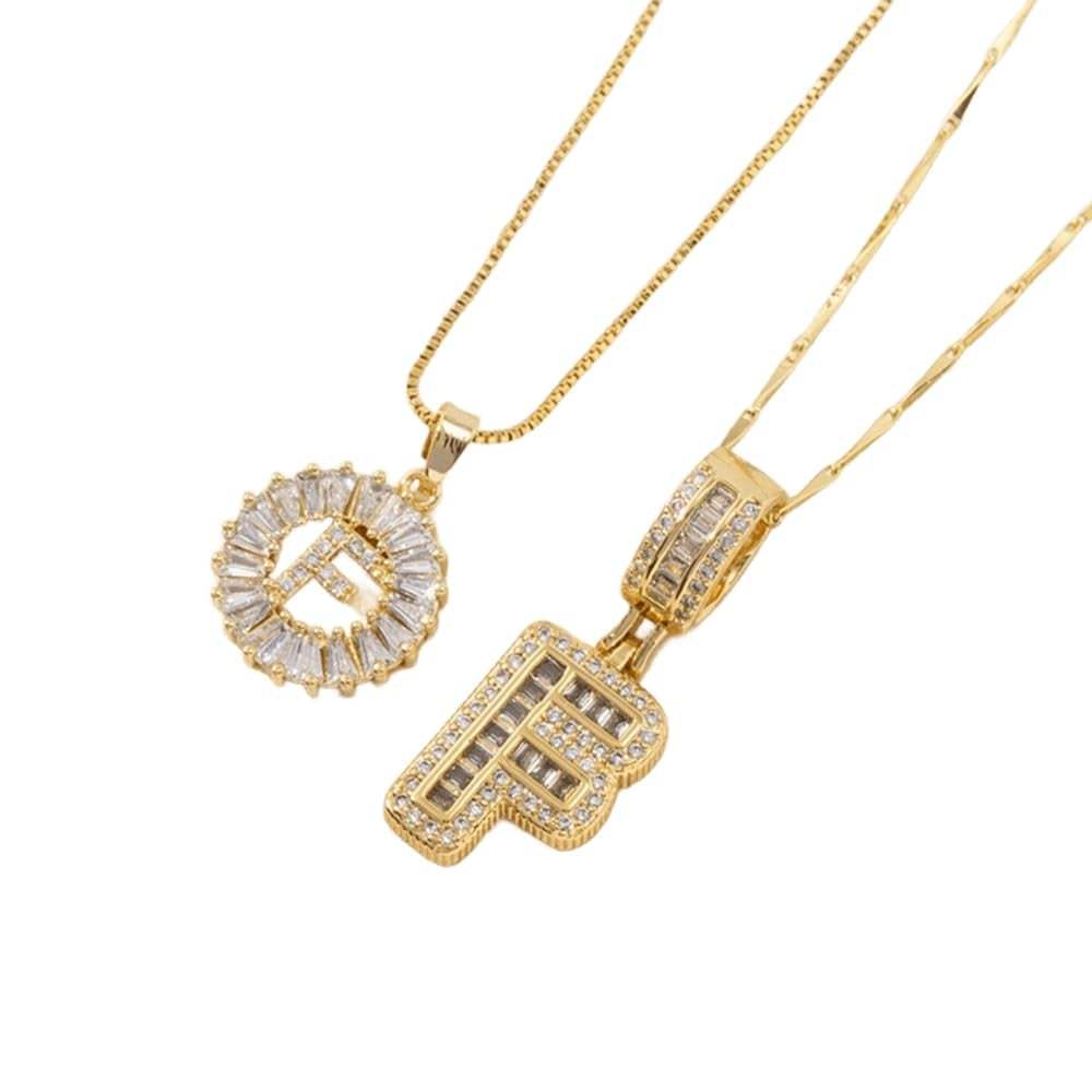 💍Last Day Only $15.99 & 2 Pack💍 Initial Letter Pendant Necklaces-Best Gift for your friends💝