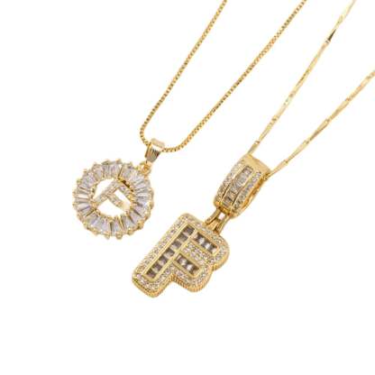 💍Last Day Only $15.99 & 2 Pack💍 Initial Letter Pendant Necklaces-Best Gift for your friends💝