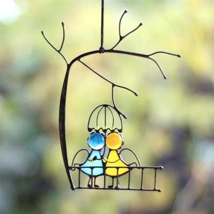🌈✨ Suncatcher Stained Glass Art Window Hangings