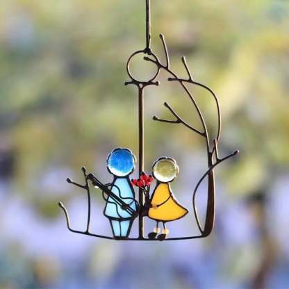 🌈✨ Suncatcher Stained Glass Art Window Hangings