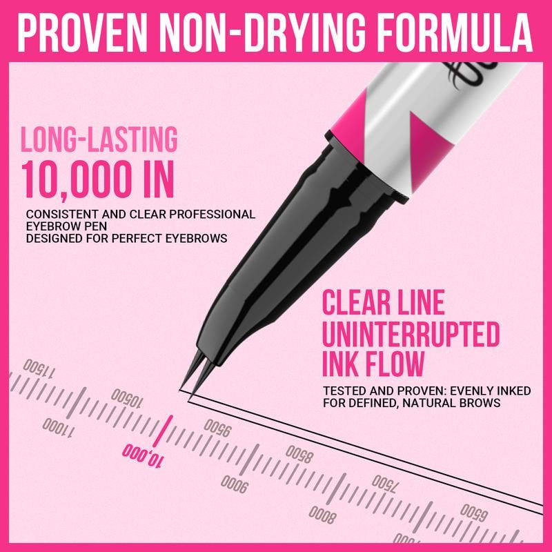 ❤️Last Day 49% OFF!❤️🔥2-in-1 Dual-Ended Curved Eyebrow Pen
