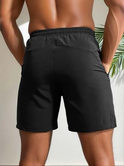 💥Only $16.98 Last Day Promotion💥Men's Letter Print Drawstring Waist Shorts🎁