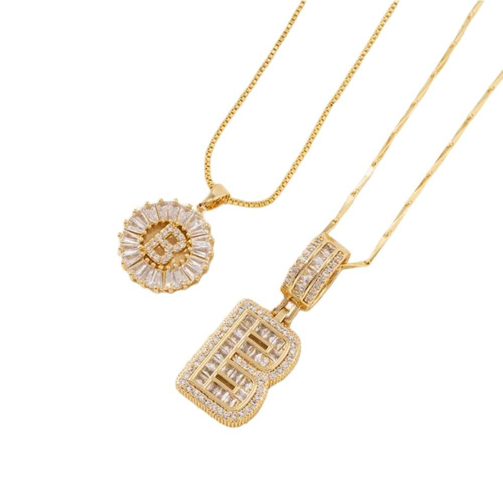 💍Last Day Only $15.99 & 2 Pack💍 Initial Letter Pendant Necklaces-Best Gift for your friends💝
