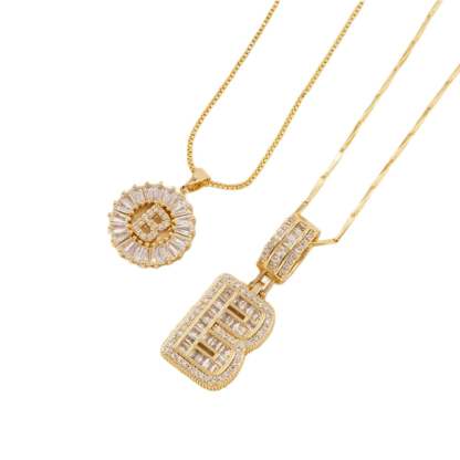 💍Last Day Only $15.99 & 2 Pack💍 Initial Letter Pendant Necklaces-Best Gift for your friends💝