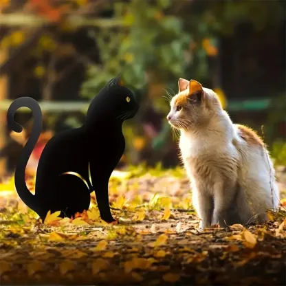 🐈‍⬛ Black Cat Silhouette Garden Decor (Set of 3)