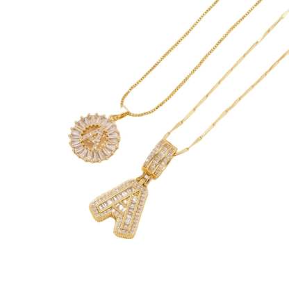 💍Last Day Only $15.99 & 2 Pack💍 Initial Letter Pendant Necklaces-Best Gift for your friends💝