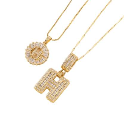 💍Last Day Only $15.99 & 2 Pack💍 Initial Letter Pendant Necklaces-Best Gift for your friends💝