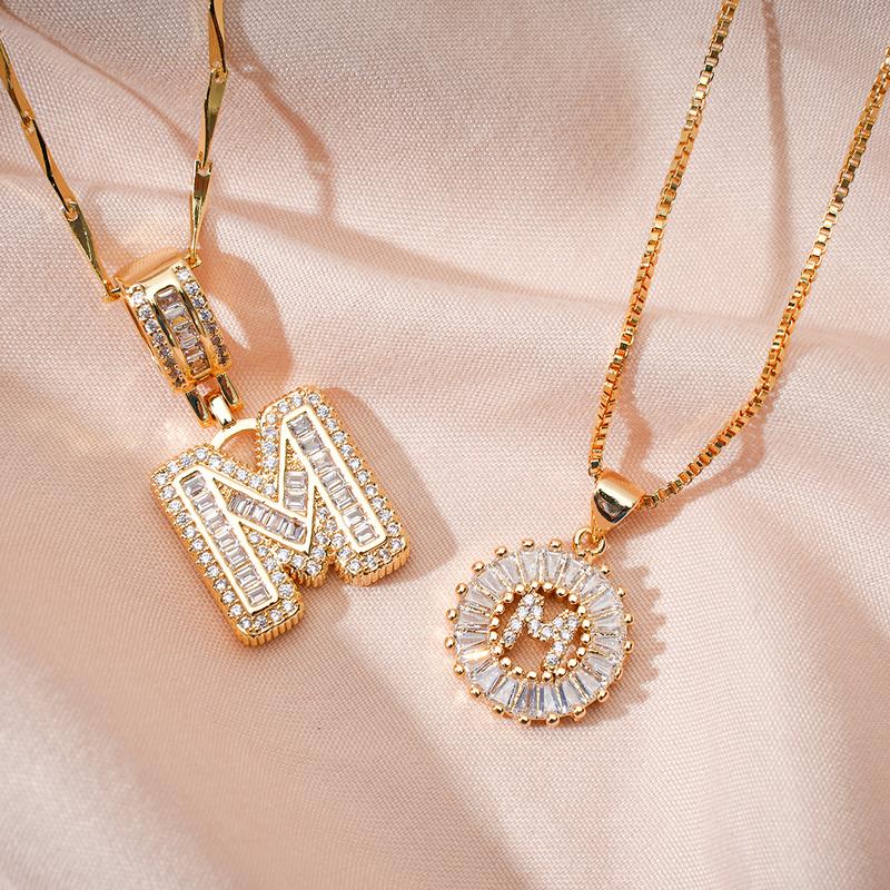 💍Last Day Only $15.99 & 2 Pack💍 Initial Letter Pendant Necklaces-Best Gift for your friends💝