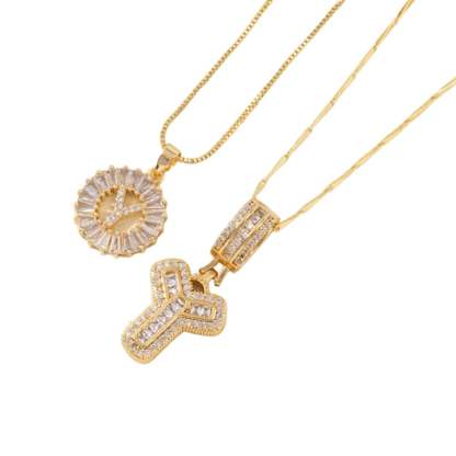 💍Last Day Only $15.99 & 2 Pack💍 Initial Letter Pendant Necklaces-Best Gift for your friends💝