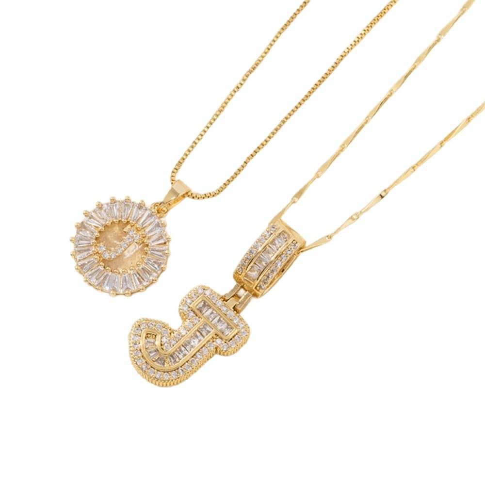 💍Last Day Only $15.99 & 2 Pack💍 Initial Letter Pendant Necklaces-Best Gift for your friends💝
