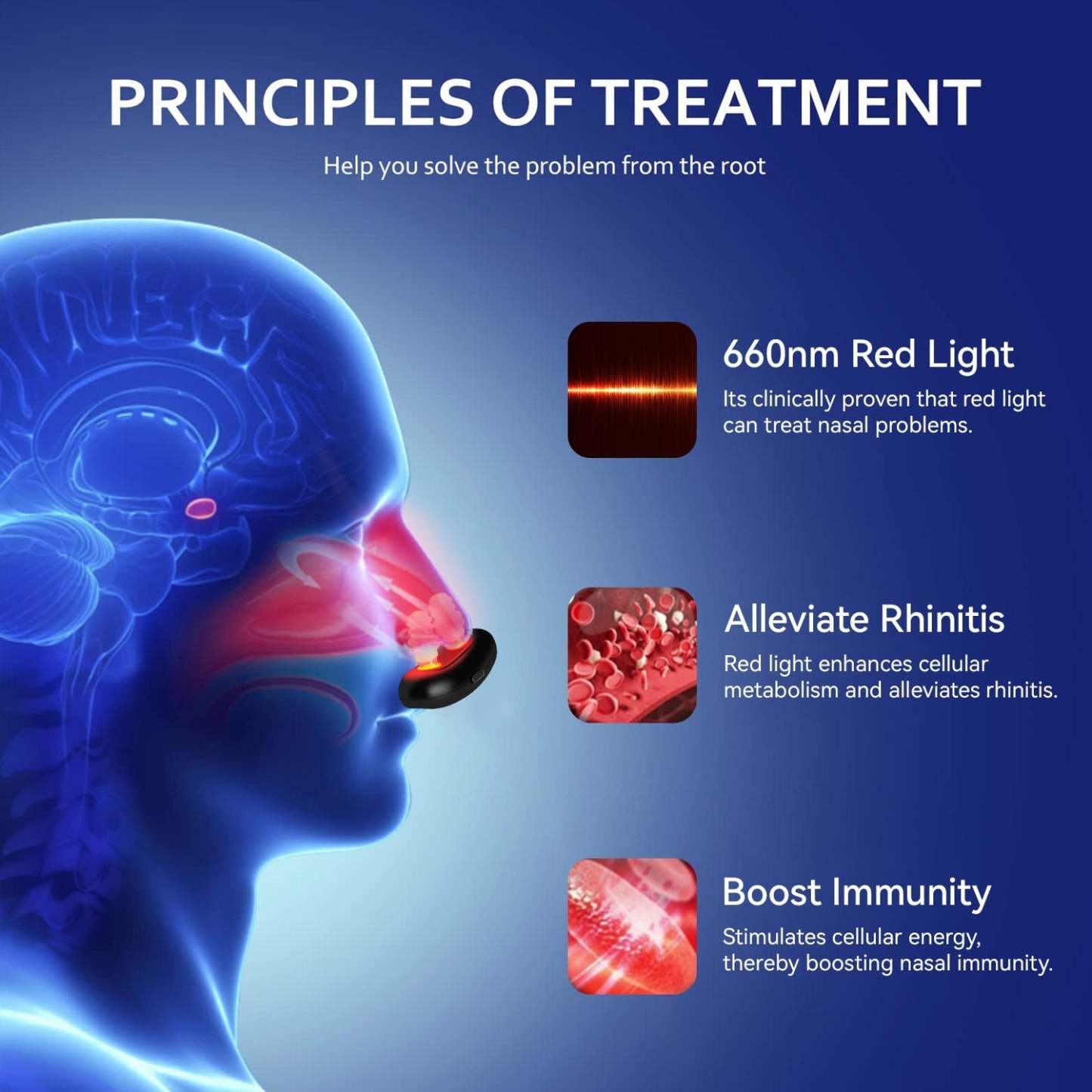 Caquu™ Relaxnose Red Light