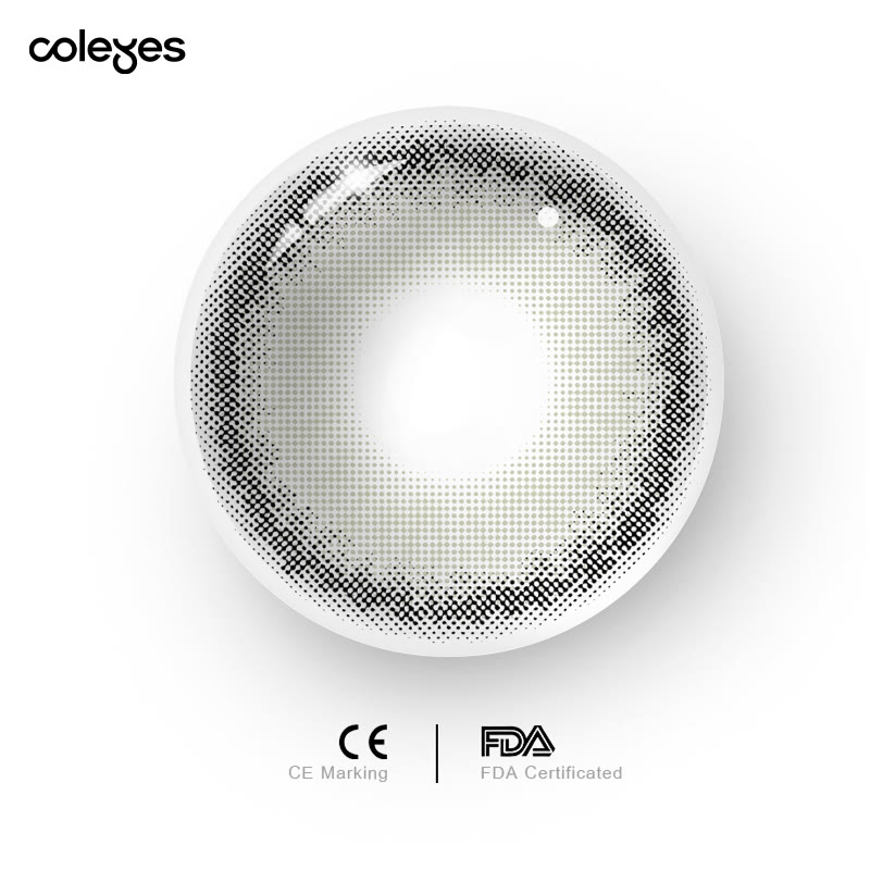 Coleyes Tiger's Eye Grey Yearly Prescription Colored Contacts - image 9