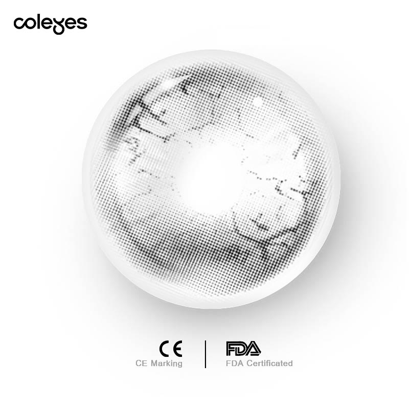 Coleyes Crack Grey 1-Day Cosplay Colored Contacts - image 6
