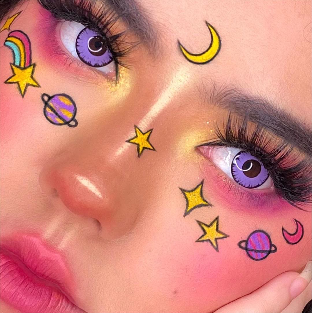 Coleyes Twilight DarkOrchid Prescription Yearly Cosplay Colored Contacts - image 3