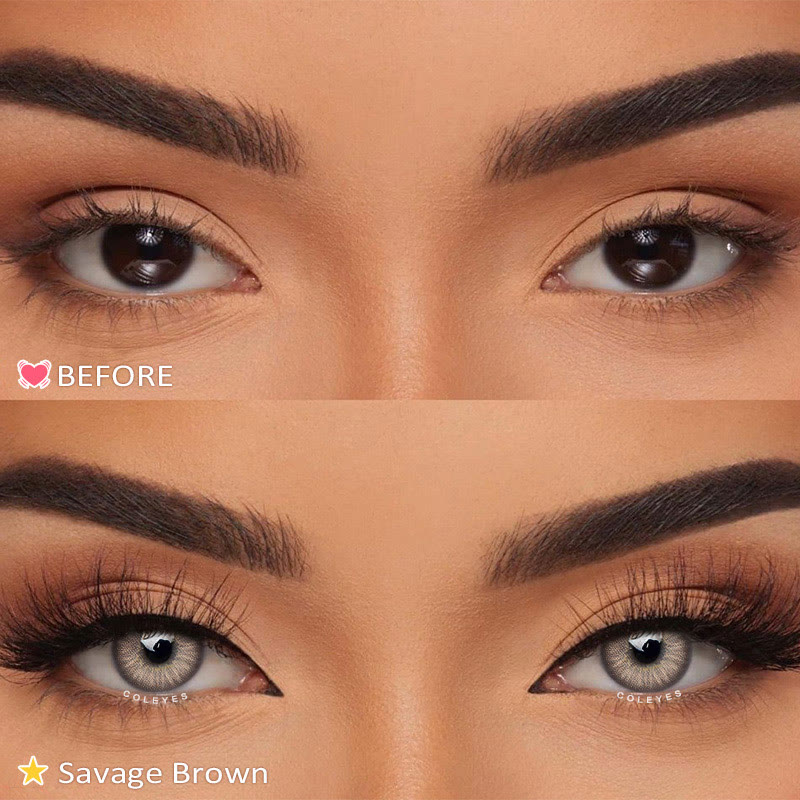 Coleyes Savage Brown Yearly Prescription Colored Contacts - image 5