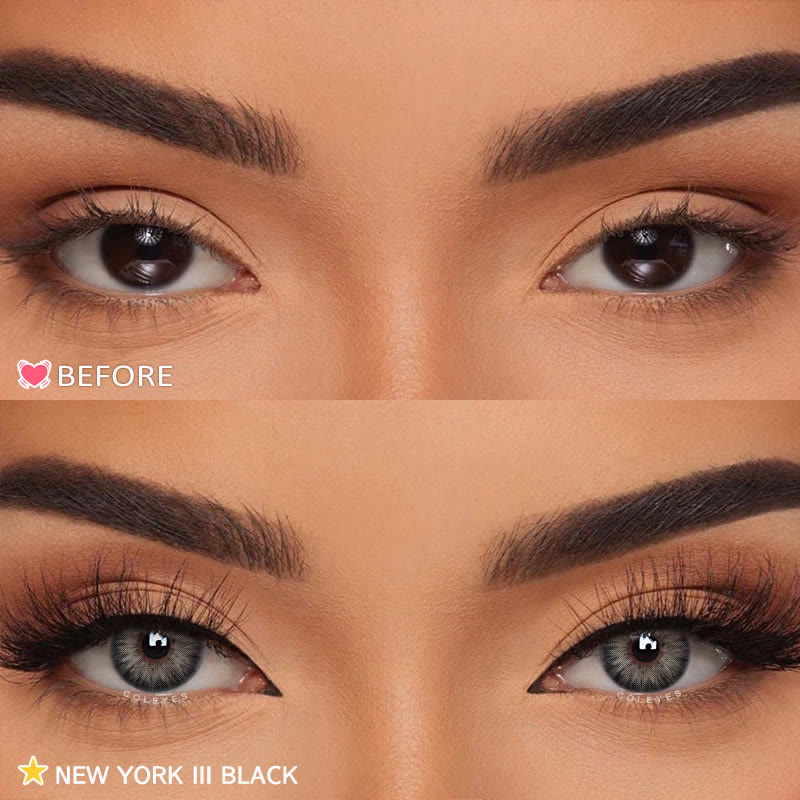 Coleyes New York III Black Yearly Prescription Colored Contacts - image 5