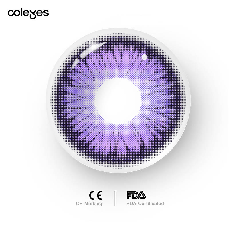 Coleyes Morpho Violet Prescription 6-Month Colored Contacts - image 7