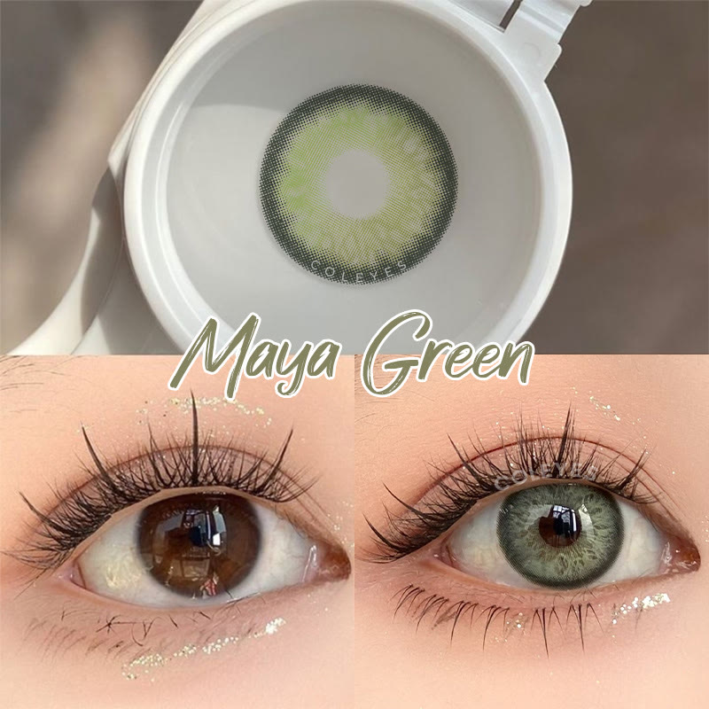 Coleyes Maya Green Prescription  Yearly Colored Contacts - image 6