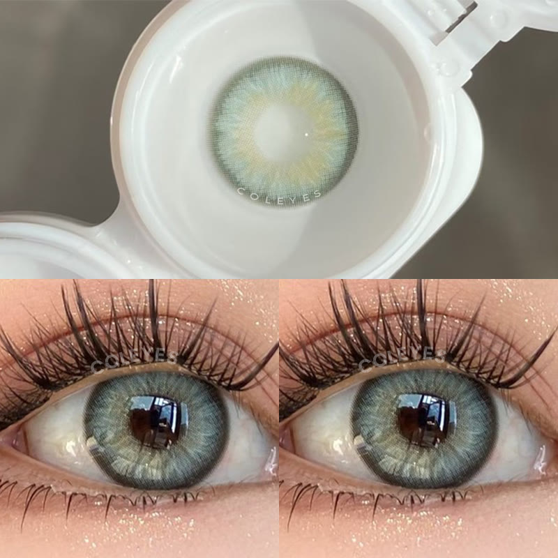 Coleyes Utopia Green Yearly Prescription Colored Contacts - image 4