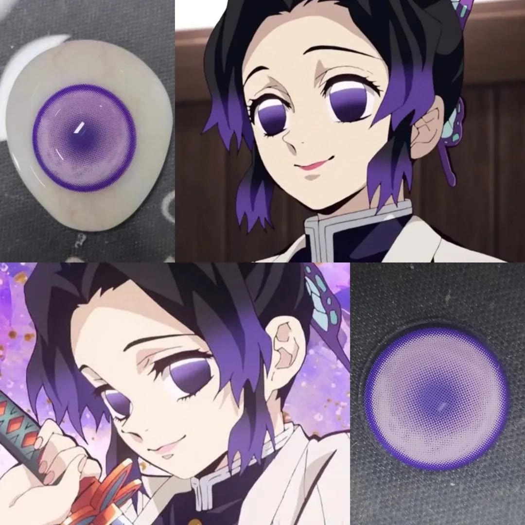 Coleyes Shinobu Kocho Violet Yearly Cosplay Colored Contacts - image 3