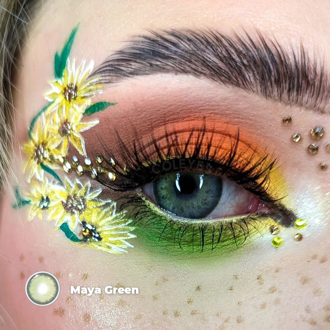 Coleyes Maya Green Prescription  Yearly Colored Contacts - image 5