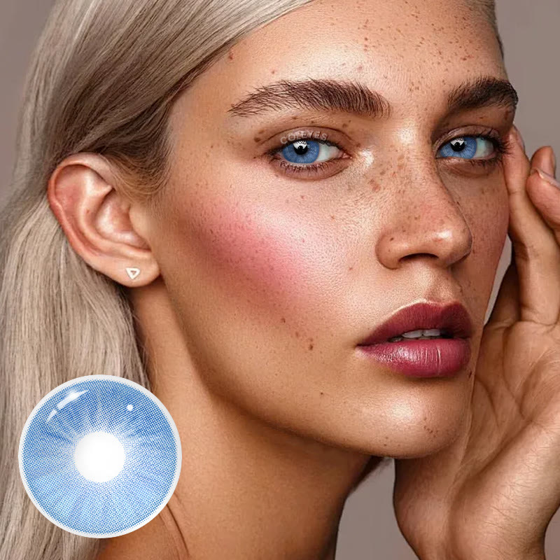 Coleyes Sicily Blue Yearly Prescription Colored Contacts - image 5