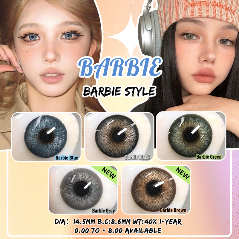 Coleyes Barbie Grey Yearly Prescription Colored Contacts - image 7